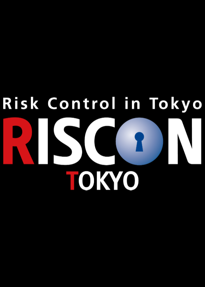 The logo for RISCON Tokyo on a black background